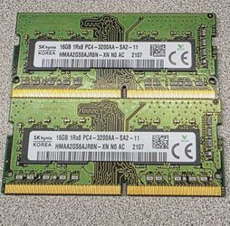 32GB SK Hynix DDR4 3200MHz SODIMM Laptop RAM (2x16GB Kit) – Free Installation