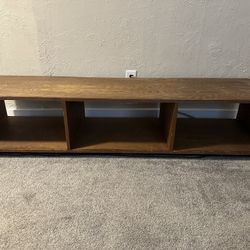 Solid wood shelving unit