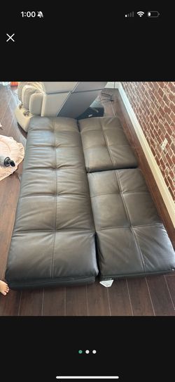 Foldable Leather Sofa Bed