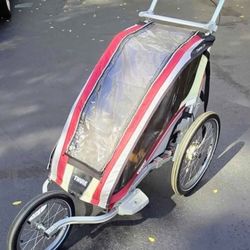 Thule - Chariot CX 1-  (single) Running Stroller - bike trailer, stroller capable system (like new)