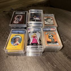 Trading Card Slabs + 85 Basketball Autos