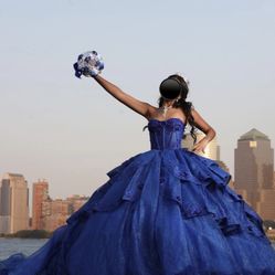 Quinceañera Royal Blue Dress