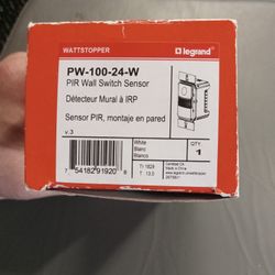 Watt Stopper Wall Switch Sensor Pw-100-24-w