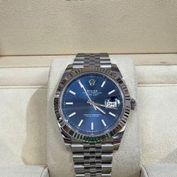 2022 41MM Rolex Datejust Reference 126334 Fluted Bezel Jubilee Bracelet with Box and Papers