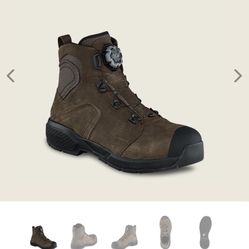 SIZE 7 RED WING THE EXOS LITE WATERPROOF LEATHER SAFETY TOE BOOTS BRAND NEW