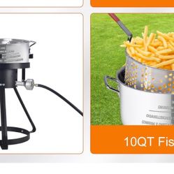 10Qt Fish Fryer With Burner