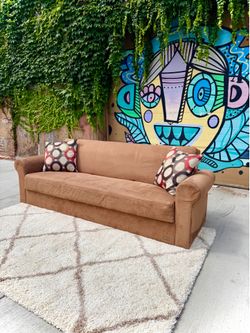 Tan Sofa/Bed