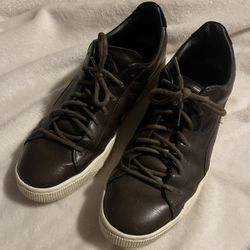 PUMA Brown Leather Casual Shoes