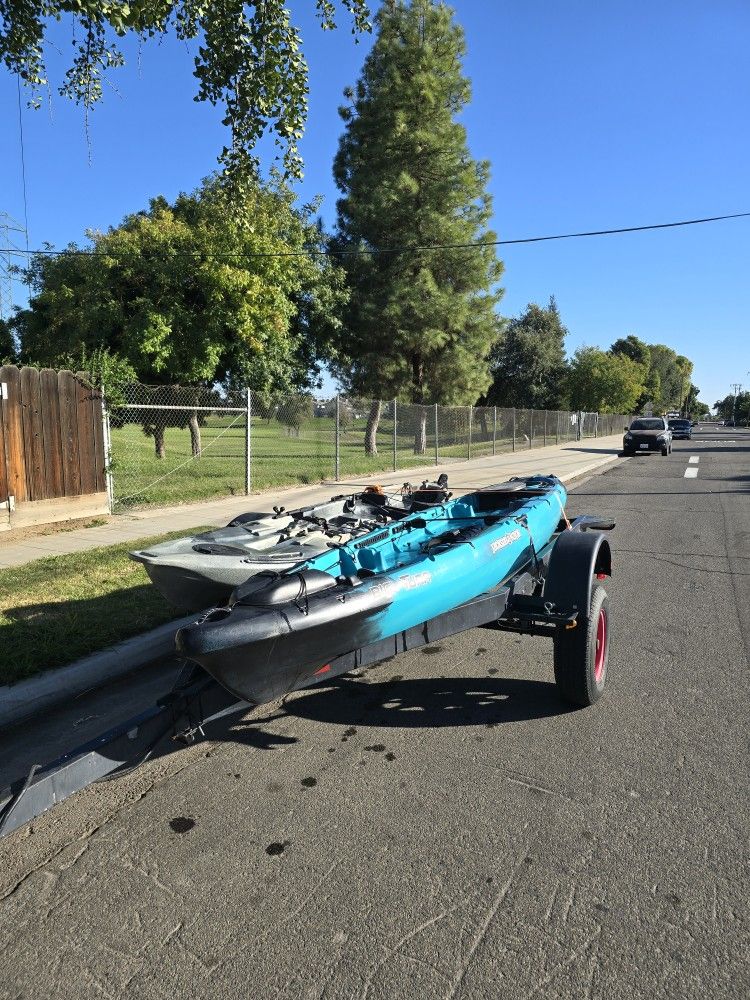 Kayaks +trailer