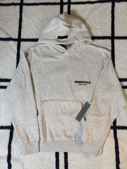 LIGHT GREY ESSENTIALS HOODIE