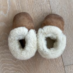 Minimoc Baby Moccasin Brown Leather Soft Size 3