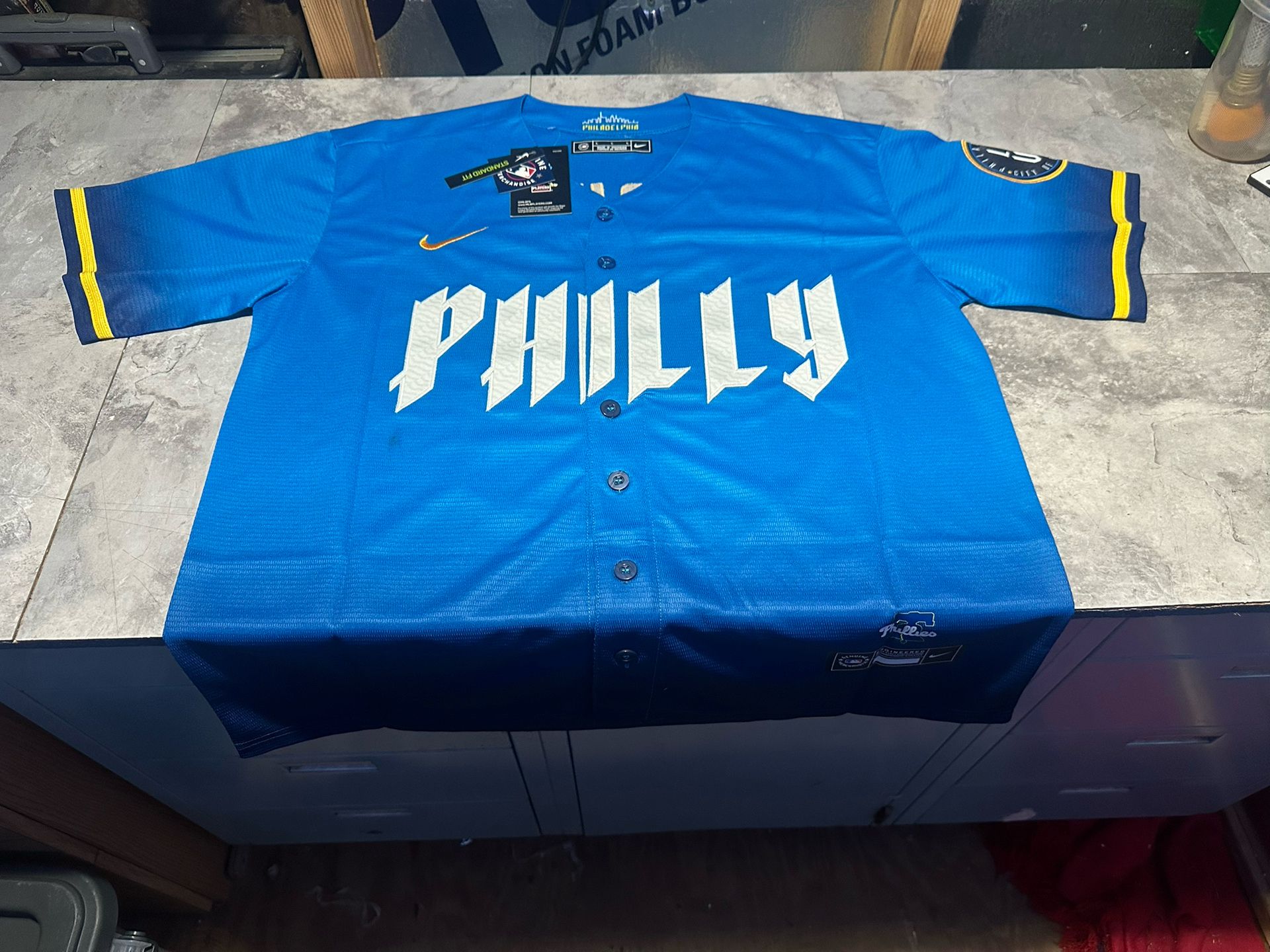 NWT Nike Philadelphia Phillies City Connect Alec Bohm Jersey Size