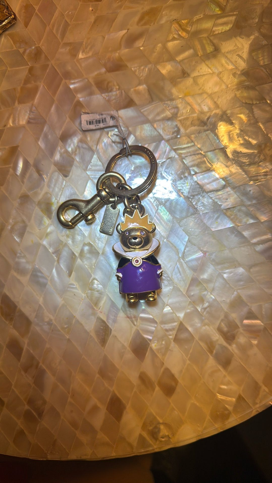 Disney x Coach Evil Queen Bear Bag Charm NWT