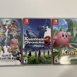 Nintendo Switch 3 Games 