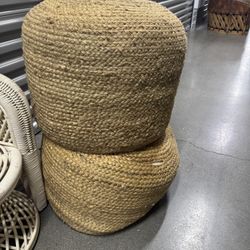 Woven Pouf