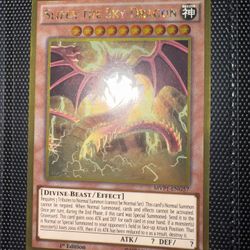 Gold Rare Slifer The Sky Dragon