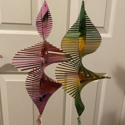 Green Wind Spinners Garden Decor Indoor And Outdoor