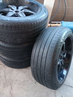4) used 275/45R22 tires and rims ($566.14 Offer's Accept (Ford 150)