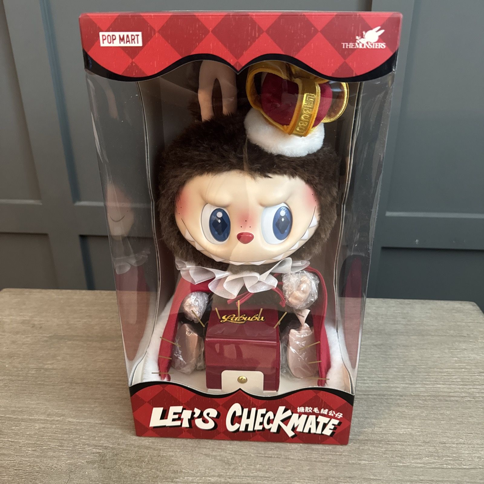 Authentic Labubu let’s Checkmate king Sealed New In Box