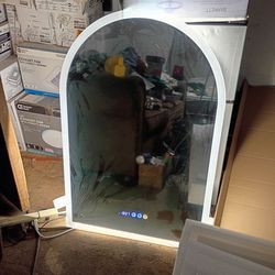 Vanity mirror with light