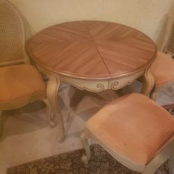 Vintage Hibriten Table And Chairs 