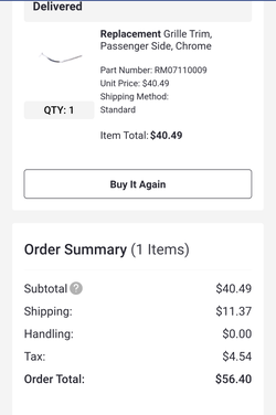 MAZDA3 CHROME LOOK GRILL TRIM