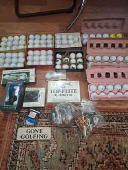 Large Golf Lot – Balls, Tees, and Accessories
