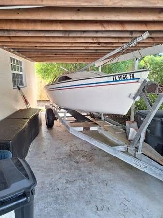 1983  18"Pearson Sail Boat With Trailer 