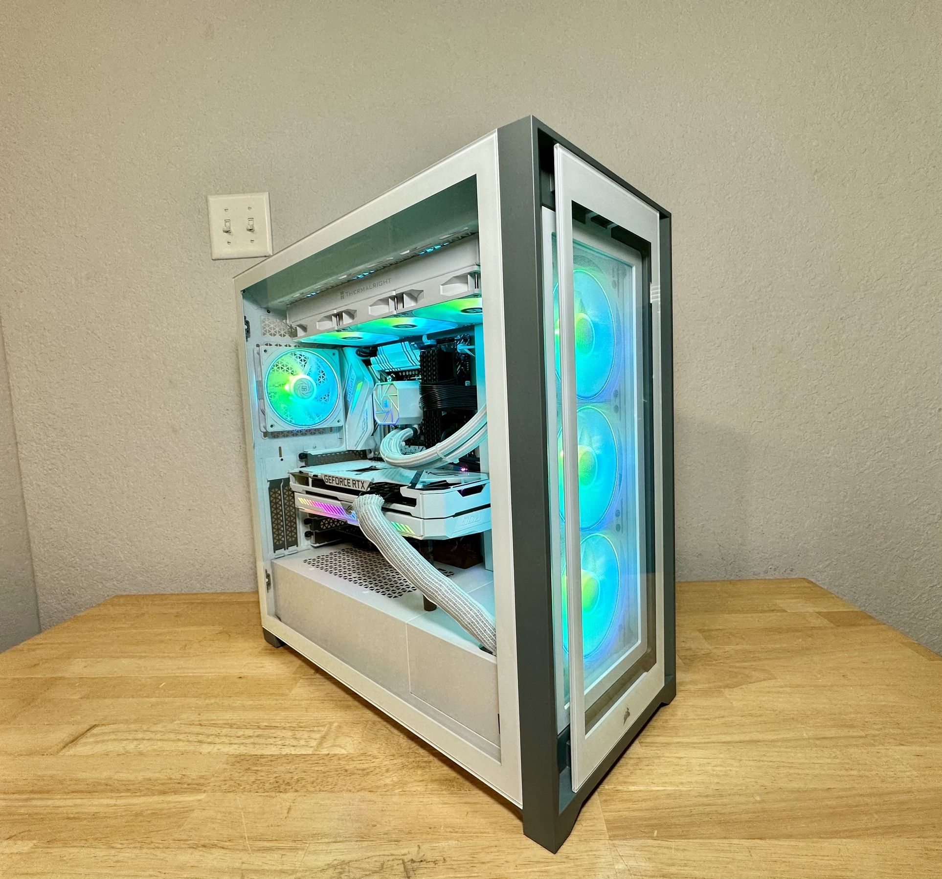 Gaming Computer Asus Intel Core i9-11900KF 8 Core NVIDIA RTX 3080 1TB SSD 64GB Ram Liquid Cooling