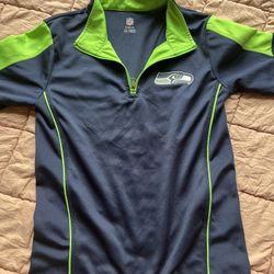 Seattle Seahawks Youth Medium Quarter-Zip Pullover – NFL
