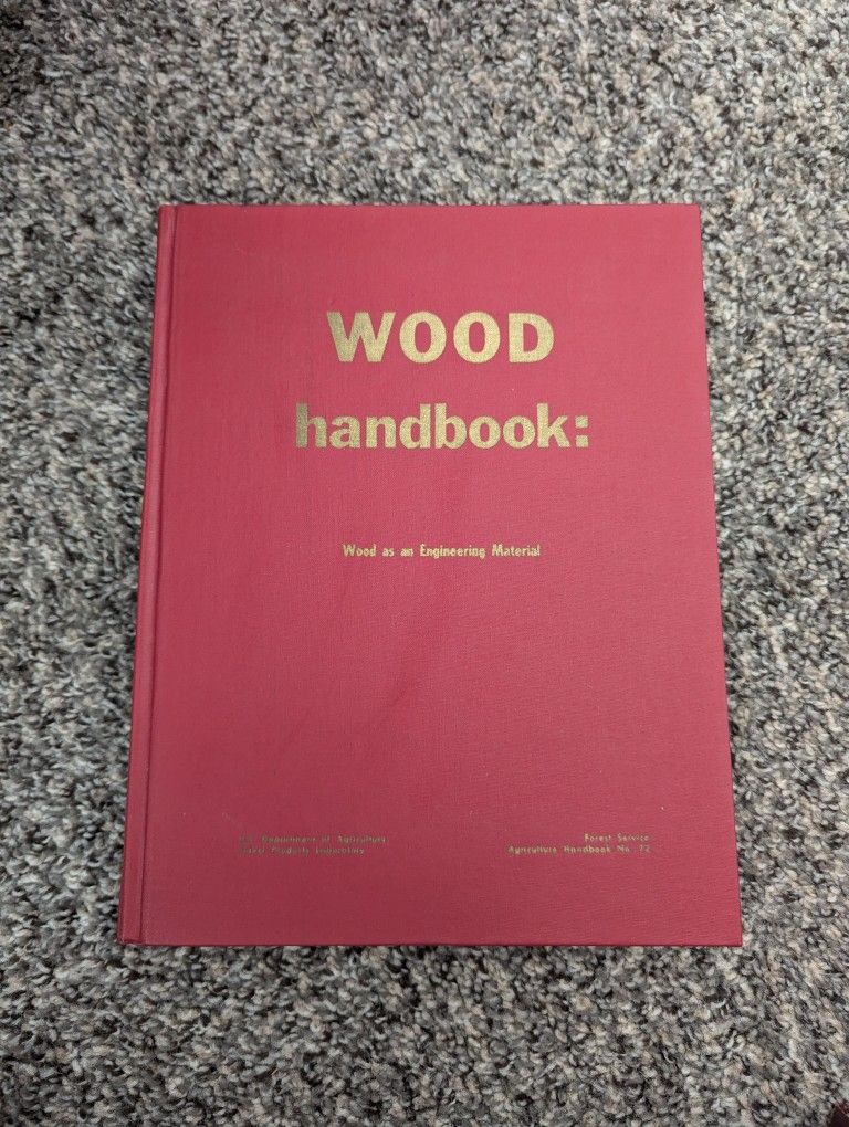 Wood handbook forest service agriculture handbook 72 wood as an engineering material