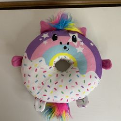 Pikmi Pops Surprise  12” Unicorn Jumbo Plush Donut Moose 2018 Rainbow Sprinkle