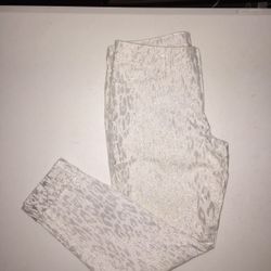 White Cheetah Guess Skinny Jeans