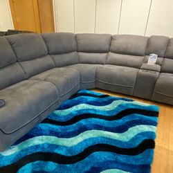 Fall sale event. Alejandro gray reclining sectional now $1599. Easy finance option. Same day delivery.