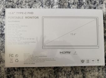 Portable Monitor 15.6 “ Model K3 , Never Open 