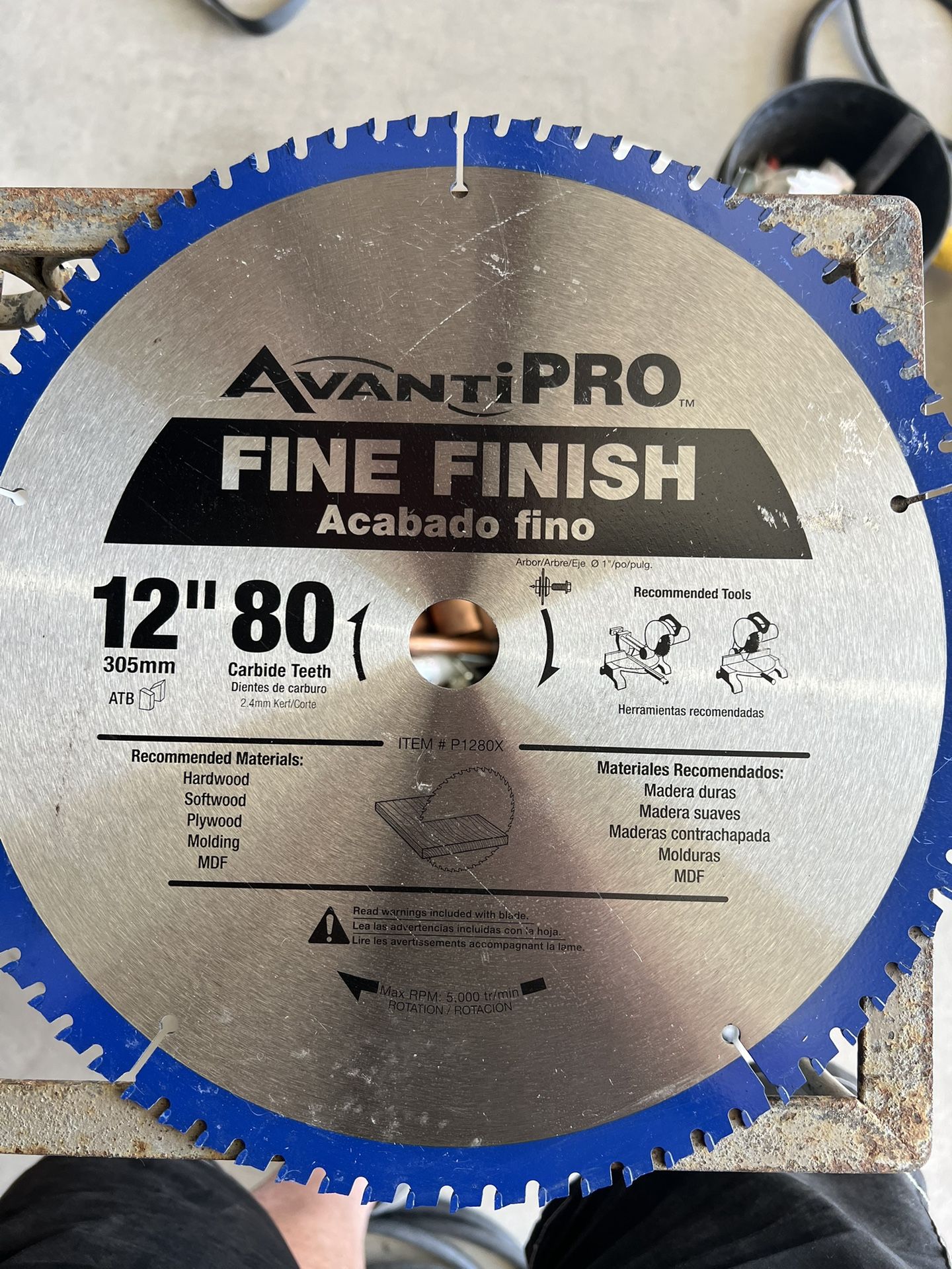 Avanti Pro Fine Finish Blade 12” 80 Teeth