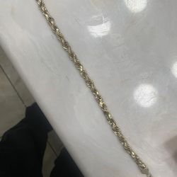 10k Gold Rope Bracelet 