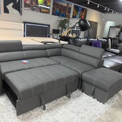 Pull Out Sleeper Sectional On Special For $1099
