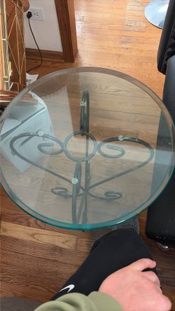 Glass Top End Tables X2