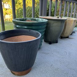 4 Clay Flower Pots – $50