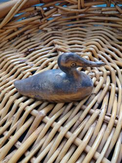 Vintage brass duck