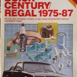 Chilton's 1975-83 BUICK CENTURY & REGAL Repair, Tune-Up, Body Repair, All RWD VG