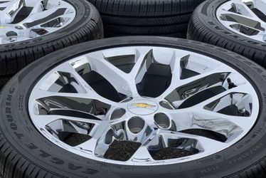 Chevy Tahoe Rims Chevrolet Suburban Wheels Silverado Snowflakes Trail Boss High Country LTZ Rst Z71 Yukon Sierra Denali Cadillac Escalade
