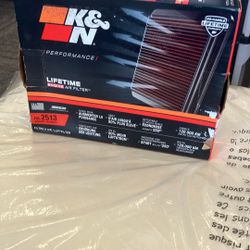 K&N Powersports Performance lifetime engine Air Filter HA-2513, New in Box