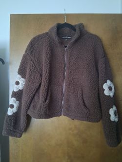 M- chocolate brown winter jacket