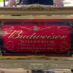 *Rare* Budweiser Sign Vintage Red & Gold