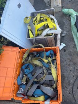 Lot of Ratchet Straps and Tie-Down Straps