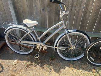 Beach Cruiser Bicycle Silver