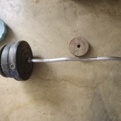 Weight Bar And Weights 