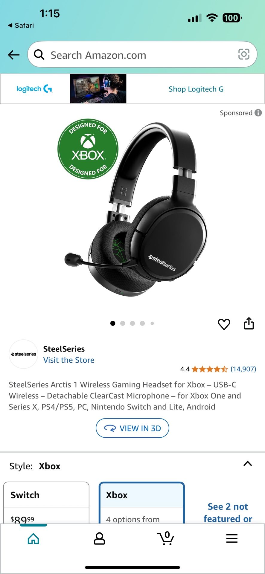 Steel Series Wireless Headset